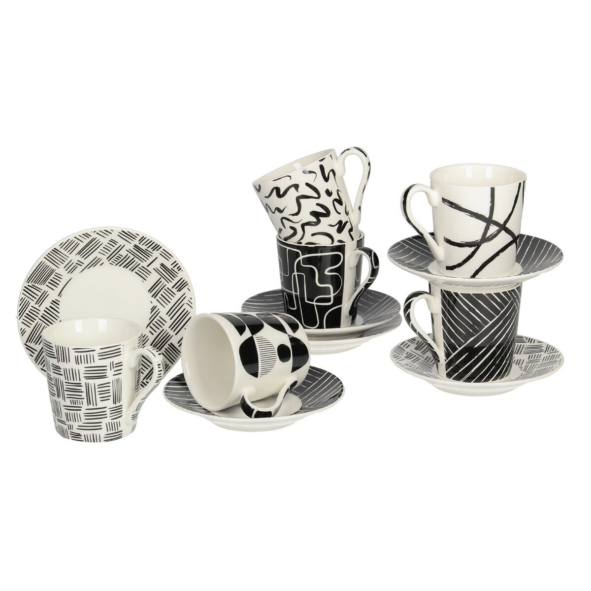 Zestaw filiżanek Contraria 100ml, 8 x 6 x 7 cm