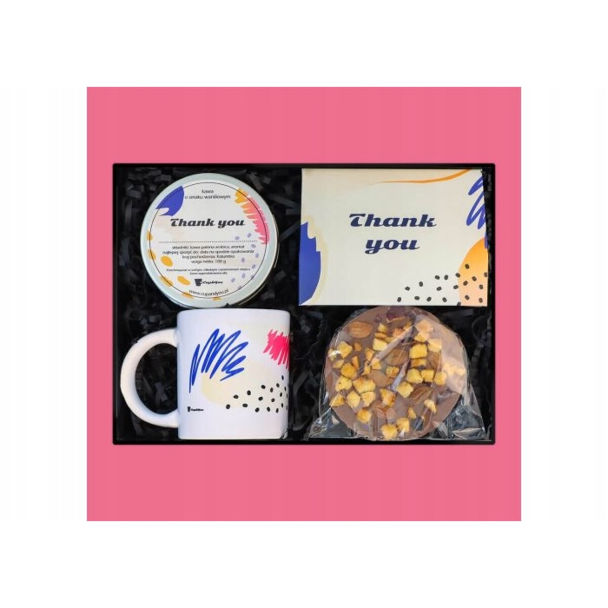 Zestaw prezentowy BOX z kawą i akcesoriami podziękowanie dla Nauczyciela