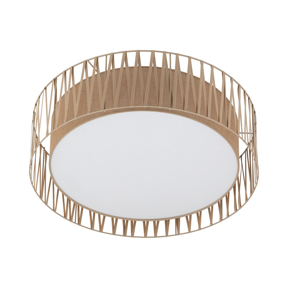 Lampa sufitowa TK Lighting HARMONY SABIA JUTA 11463, 6xE27, biało-beżowa, styl glamour i klasyczny