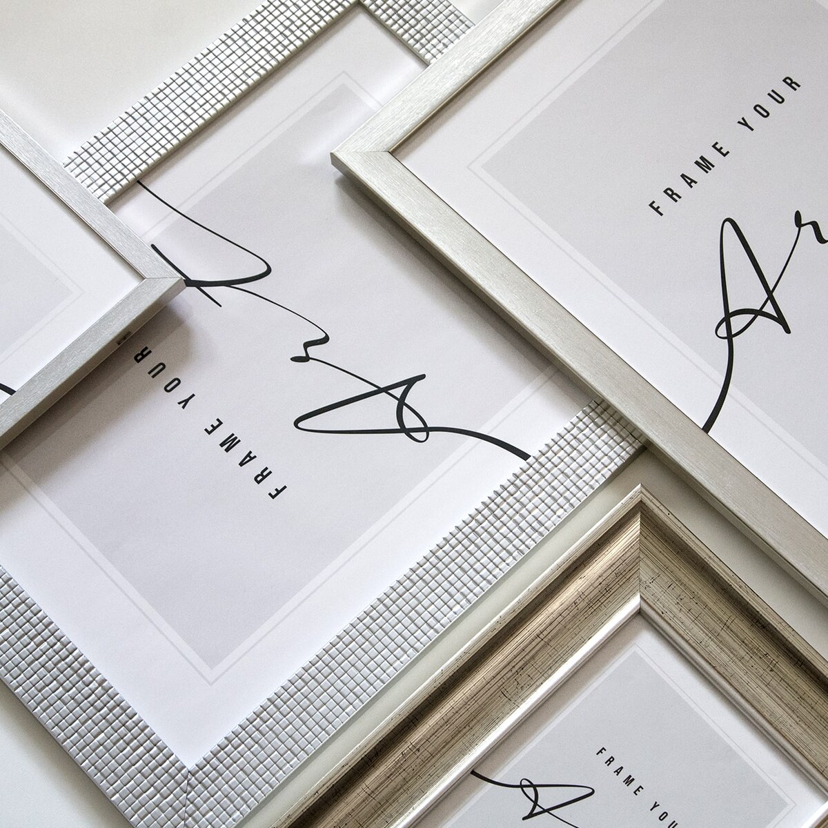 Ramka srebro, 13x18 cm, ramka na zdjęcie, Knor - srebrne ramki do zdjęć i plakatów glamour