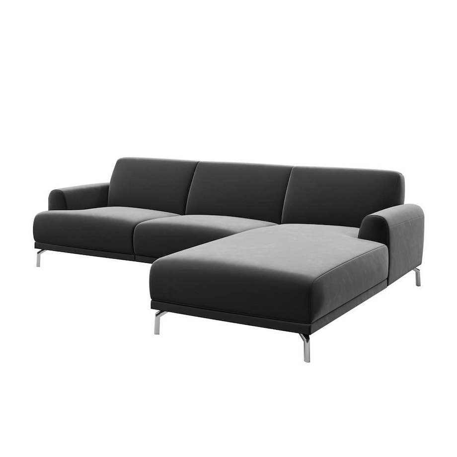 Sofa narożna Puzo - ciemnoszara