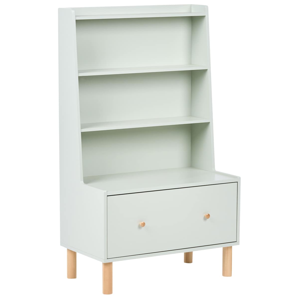 Regał na książki 3 półki QUILPIE 120 cm Jasnozielony