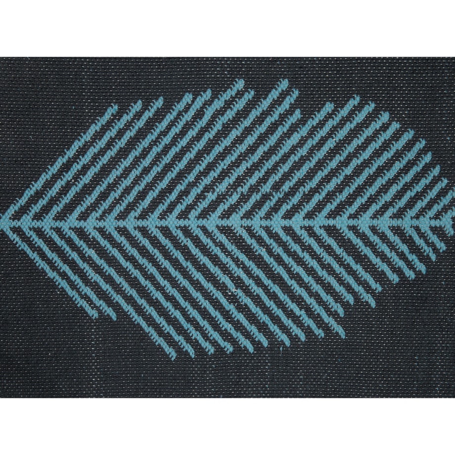 Dywan zewnętrzny dwustronny 140 x 200 cm niebiesko-czarny MEZRA