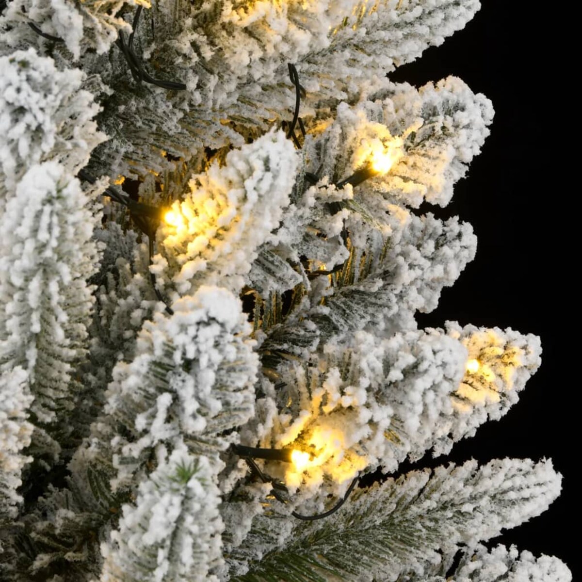 vidaXL Sztuczna choinka, ośnieżona, 300 lampek LED, 210 cm