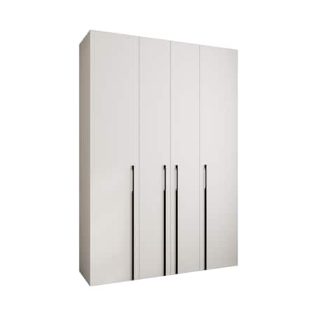 Szafa czterodrzwiowa Como 3 170 gł.40 biały+czarny