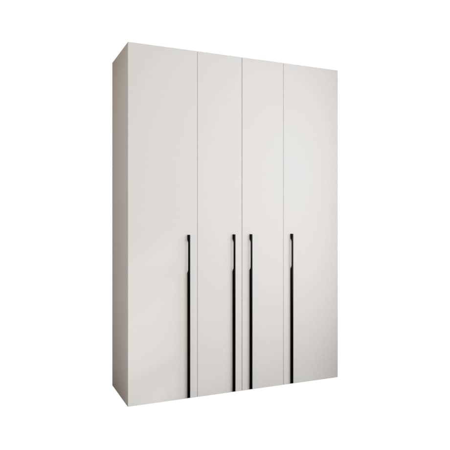 Szafa czterodrzwiowa Como 3 170 gł.40 biały+czarny