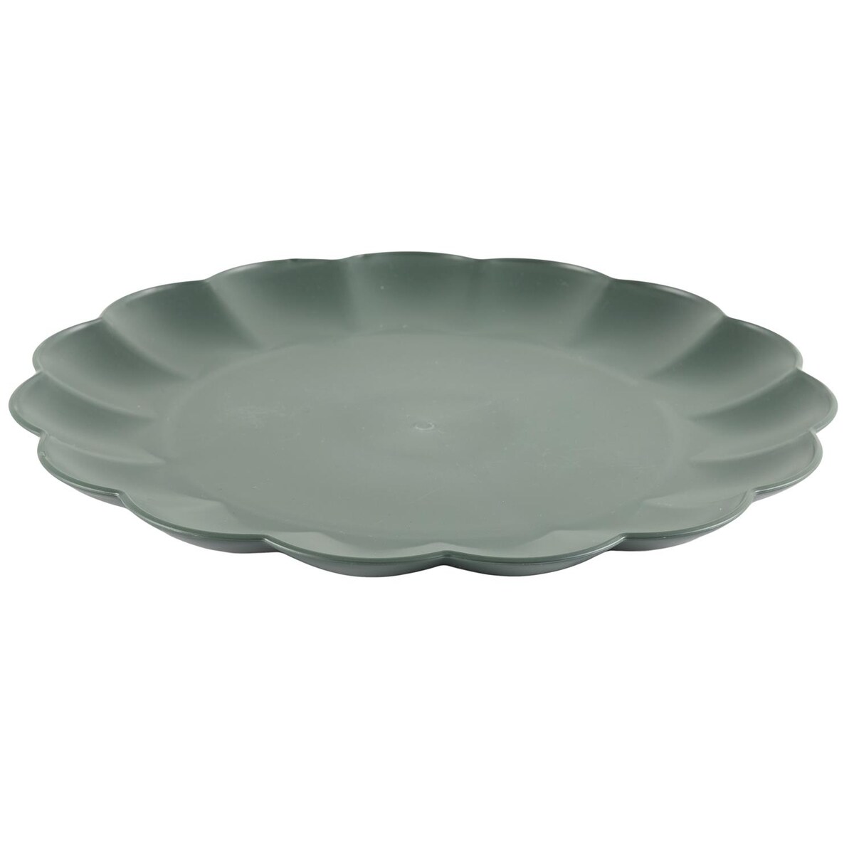 TALERZ OBIADOWY Iris 25,5 cm szary ciemny Z TWORZYWA PP