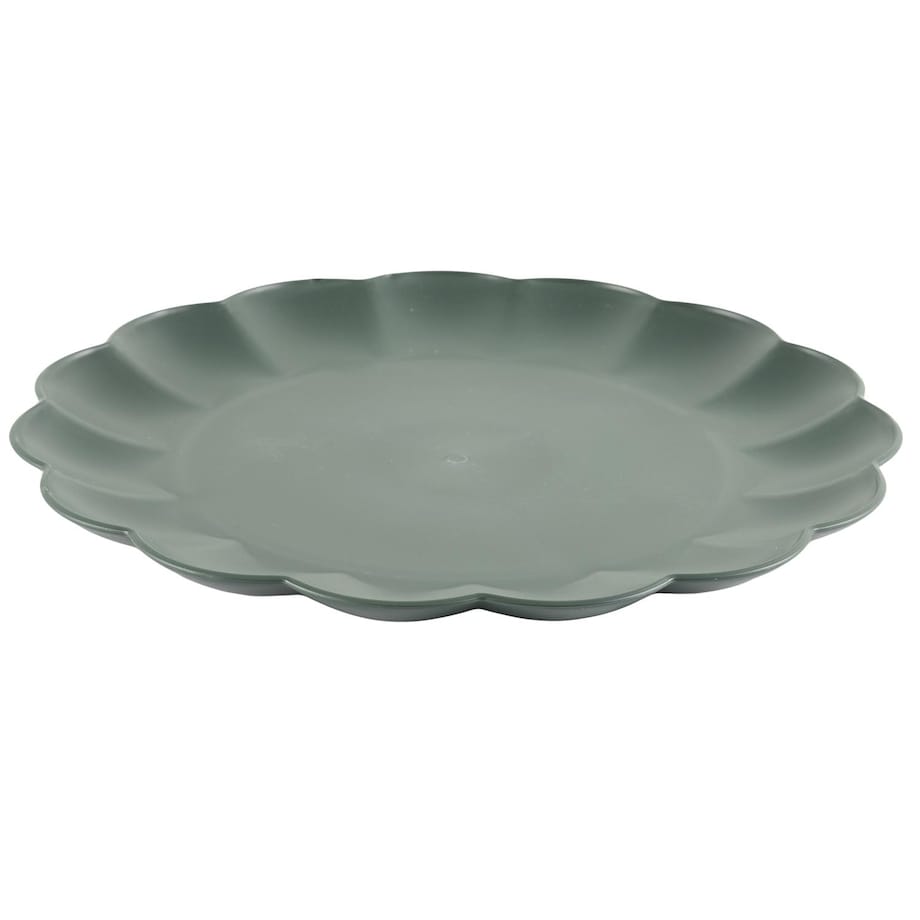 TALERZ OBIADOWY Iris 25,5 cm szary ciemny Z TWORZYWA PP