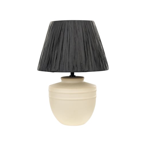 Lampa stołowa ceramiczna beżowa TIGRE