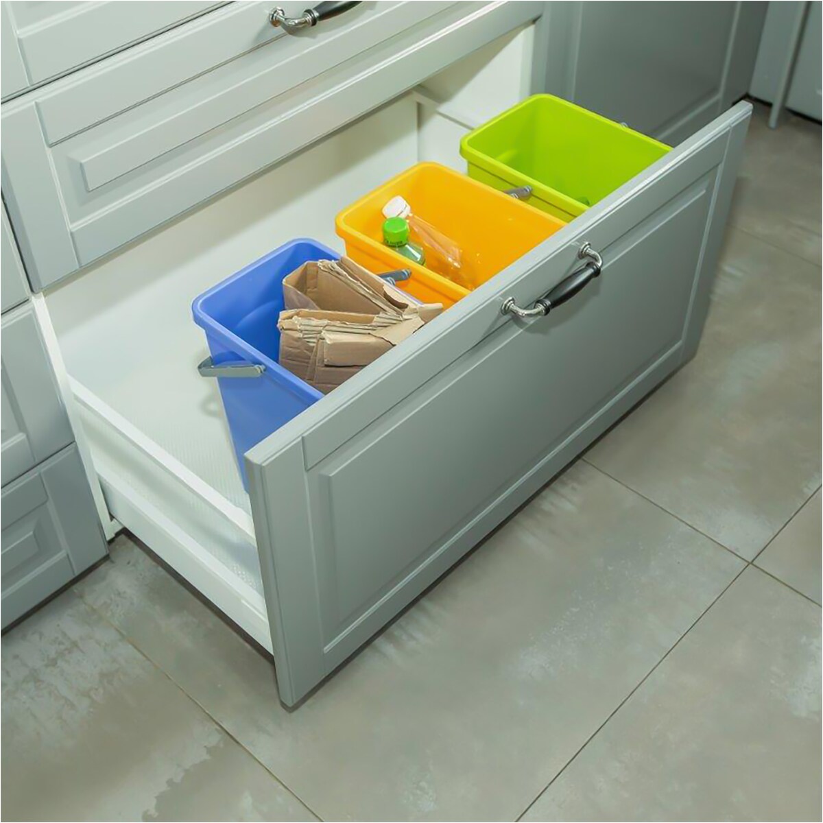 Pojemnik Plasitkowy Do Segregacji Śmieci Odpadów Kosz 10 L Zielony