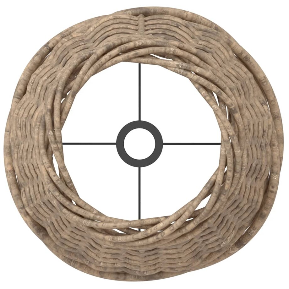 vidaXL Klosz do lampy, brązowy, Ø15x12 cm, wiklina