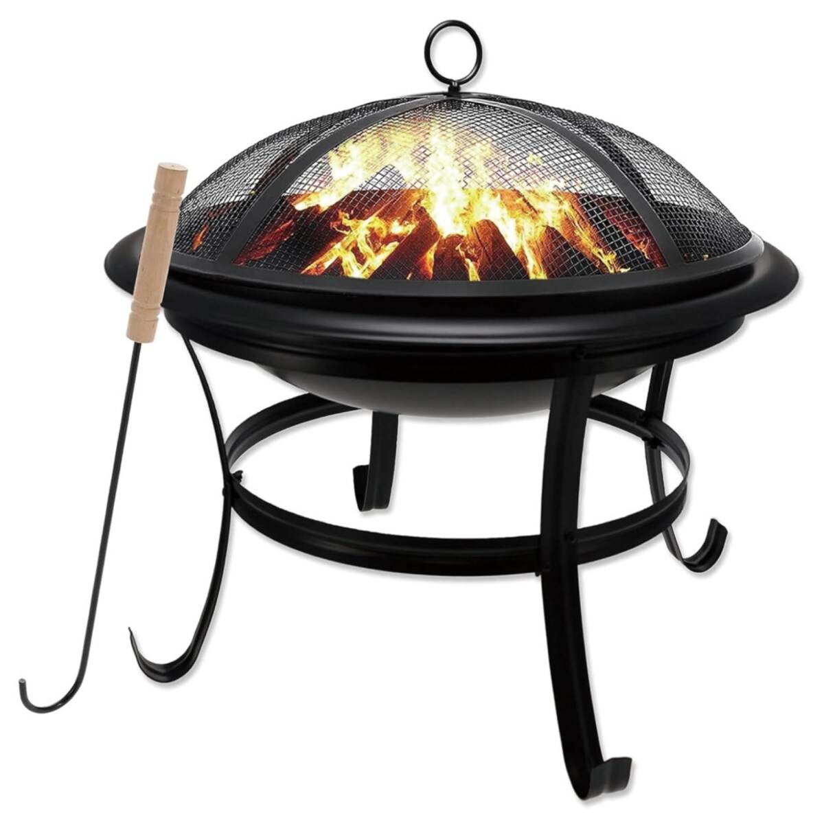 Palenisko ogrodowe, z pogrzebaczem, grill, ognisko, 54,5cm, KINGHOFF