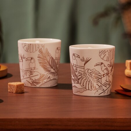 Komplet 4 filiżanek do espresso Toucans