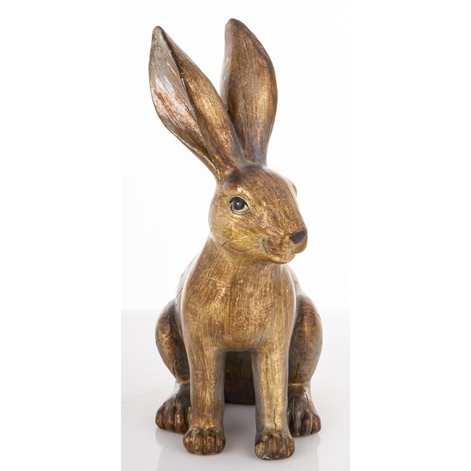 Dekoracja - złoty królik 24x10x15 cm ANNORA-3