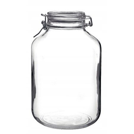 duży SŁOIK POJEMNIK na ŻYWNOŚĆ grzyby FIDO 4 L BORMIOLI kiszonki weki klips