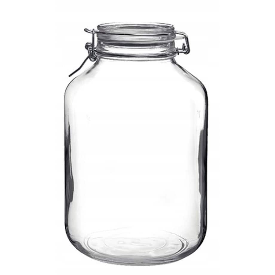 duży SŁOIK POJEMNIK na ŻYWNOŚĆ grzyby FIDO 4 L BORMIOLI kiszonki weki klips