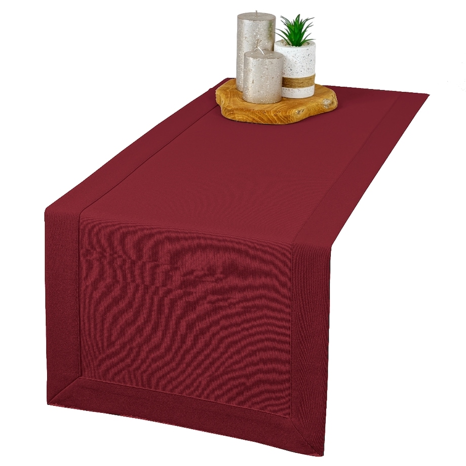 Bieżnik Maxima bordowy (6723) O5 - 40x240 cm - bordowy