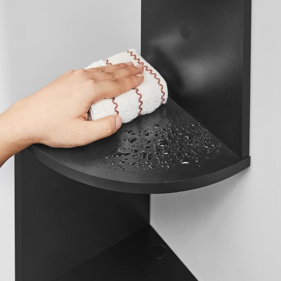 Regał Narożny Półka Na Ksiązki Do Pokoju Salonu Gabinetu Kuchni Czarny