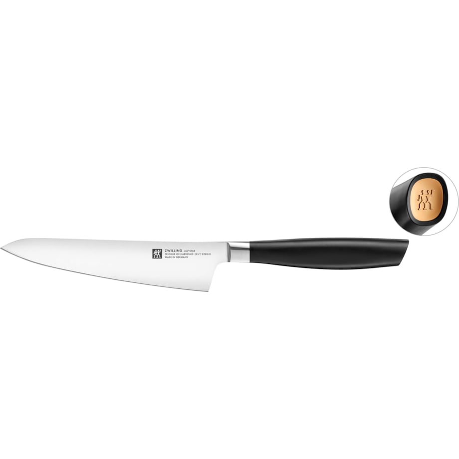 Kompaktowy nóż szefa kuchni Zwilling All * Star - 14 cm, Złoty mat