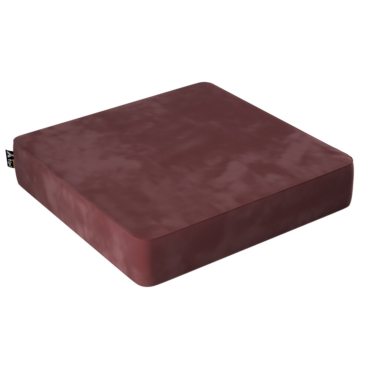 Puf Velvet Square, bordowy, 50x50x10cm, Posh Velvet