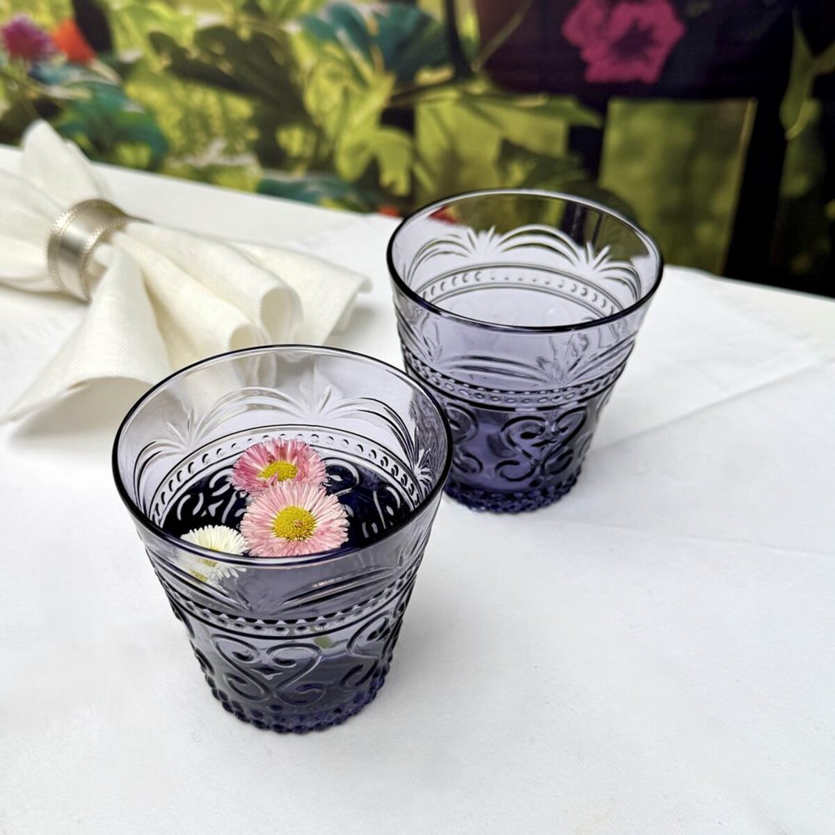 VILLA ITALIA Szklanka ametystowa 250 ml 9 cm FIORINO