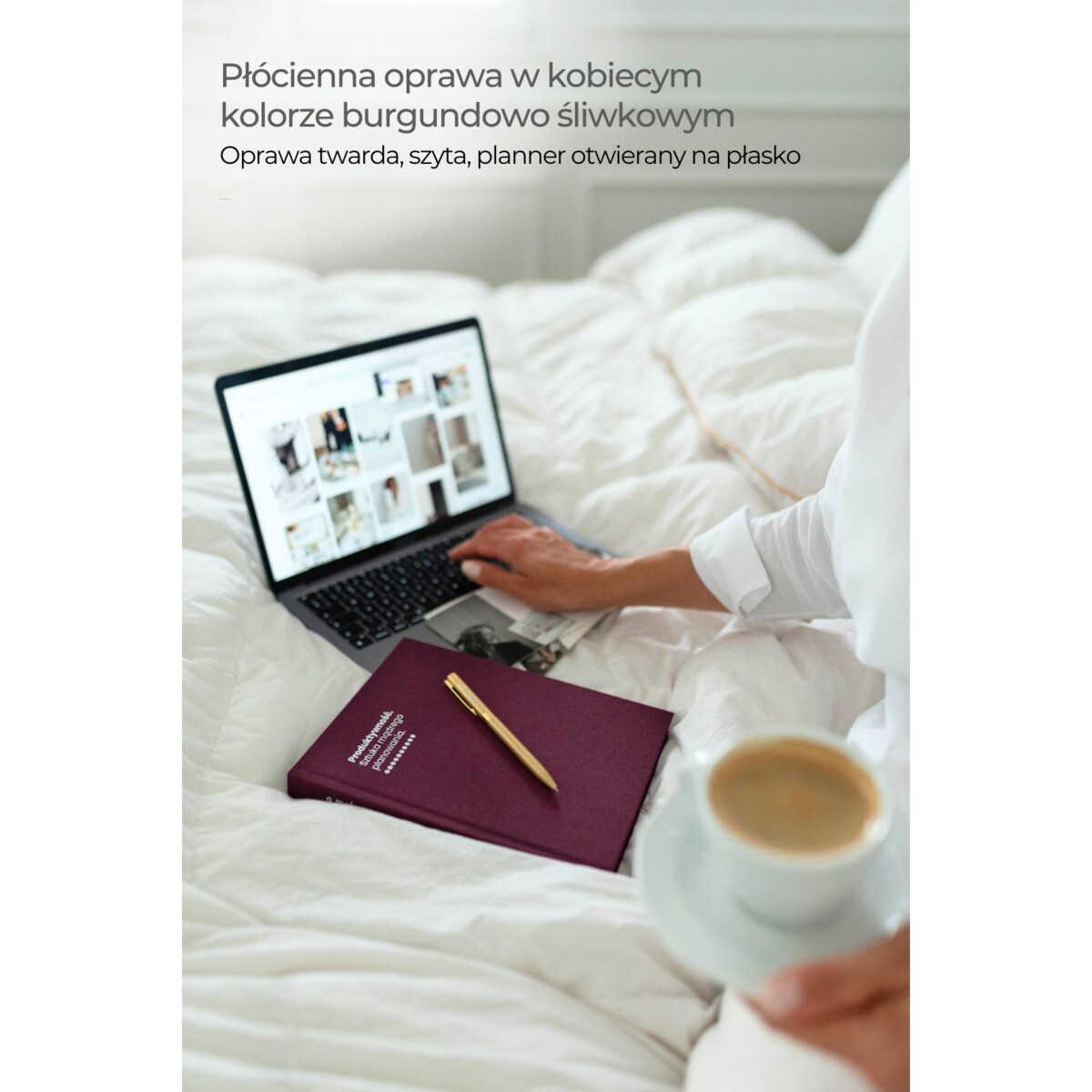 Planner produktywności – dzienny – BURGUNDY