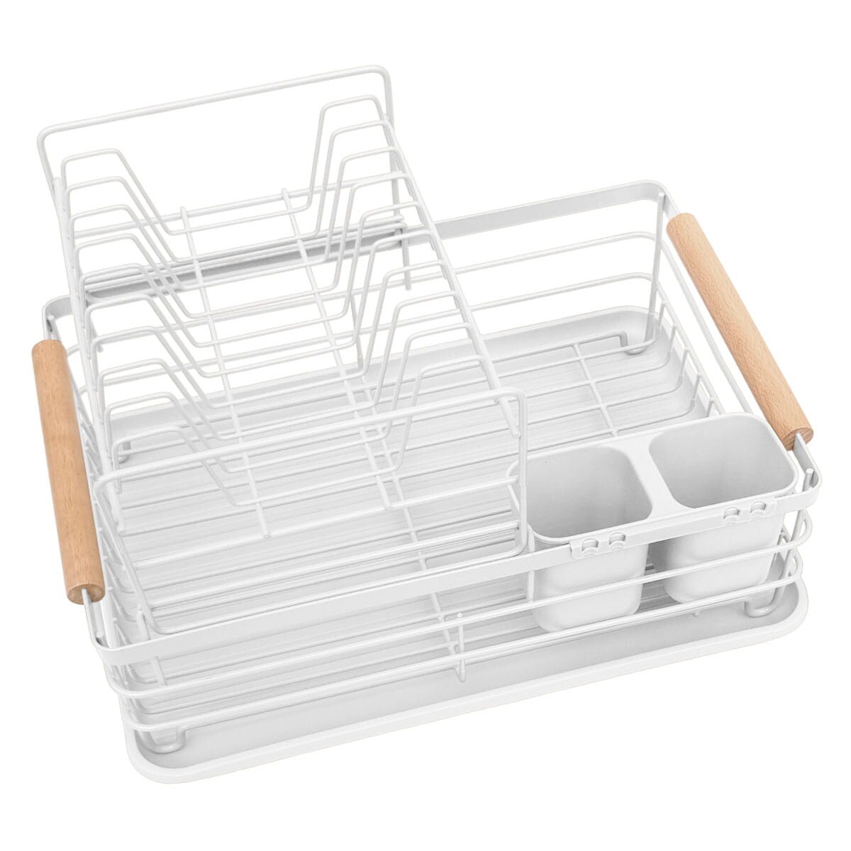 Suszarka do naczyń dwupoziomowa biała Ociekacz 43x32x27cm KINGHOFF