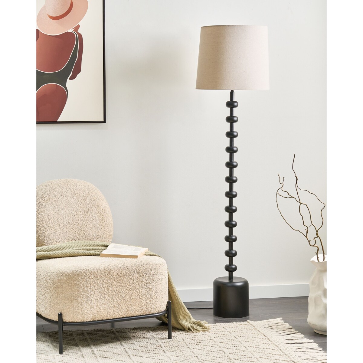 Lampa podłogowa KRIOS Metal Czarny