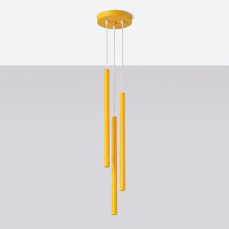 Lampa wisząca PASTELO 3P żółta