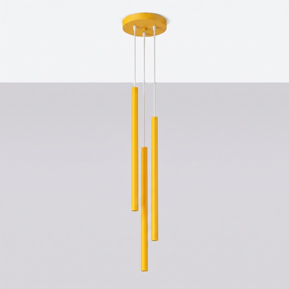 Lampa wisząca PASTELO 3P żółta