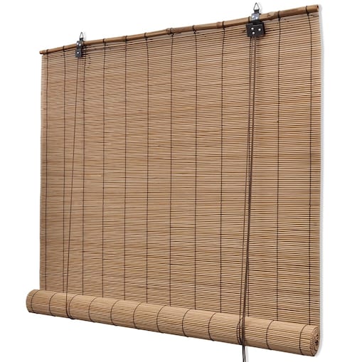 vidaXL Rolety bambusowe, 140 x 160 cm, brązowe