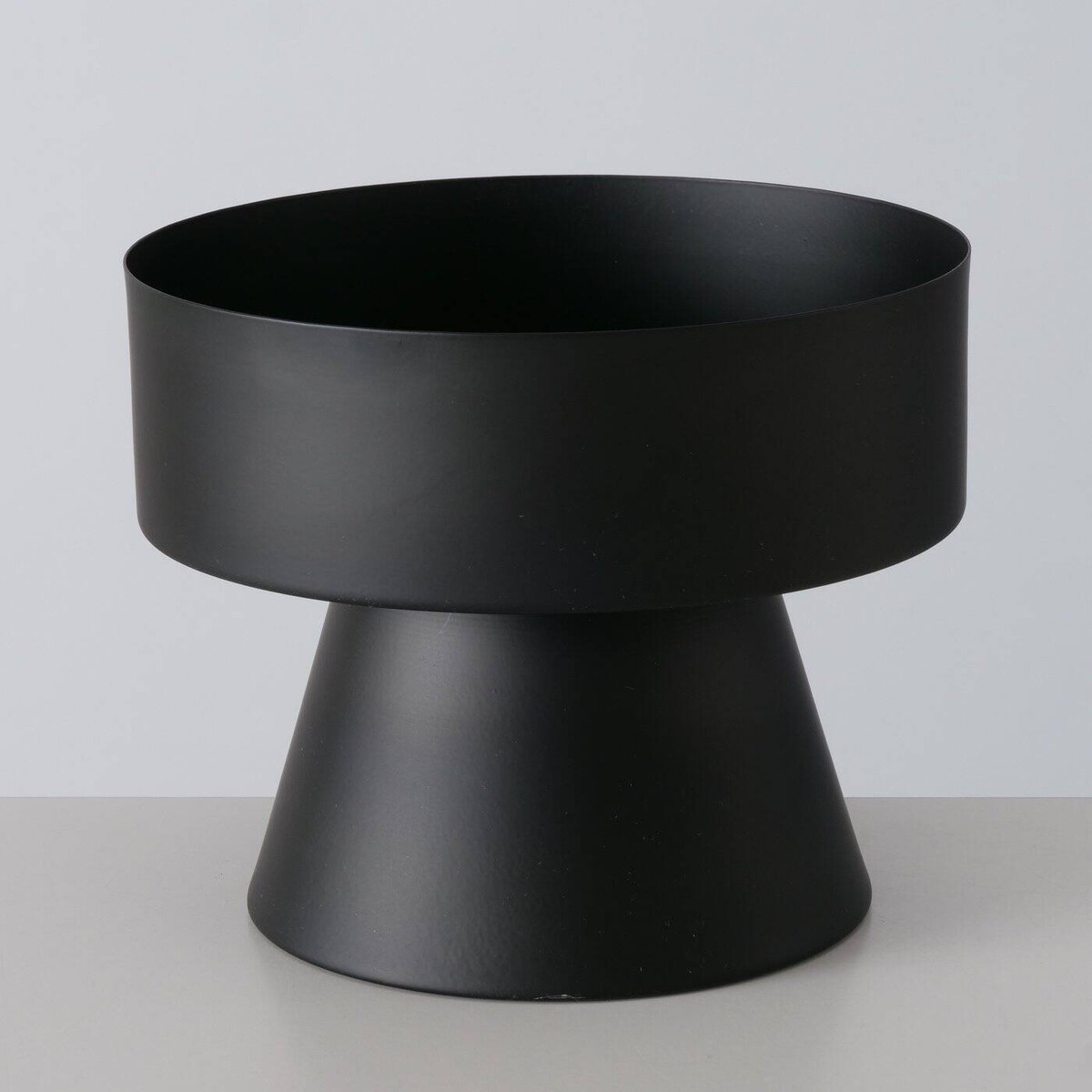 Świeczniki nowoczesne z czarnymi podstawami PALLAS, 2 sztuki