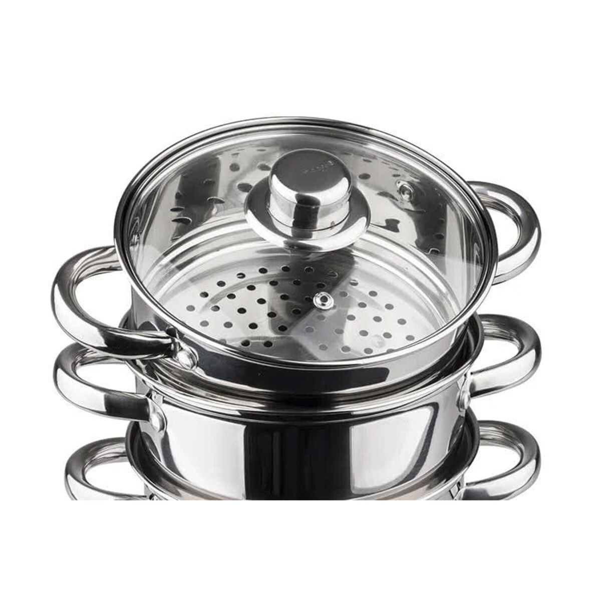 Garnki do gotowania na parze 2.5L 18cm 4 ele. parowar indukcja KINGHOFF