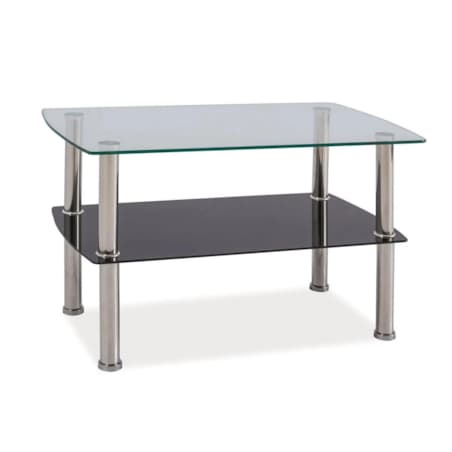 Ława IRENE 75x45 transparentna/chrom