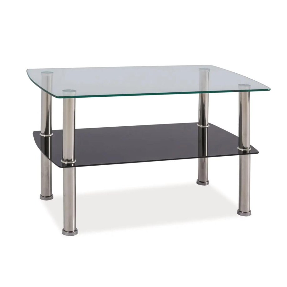 Ława IRENE 75x45 transparentna/chrom