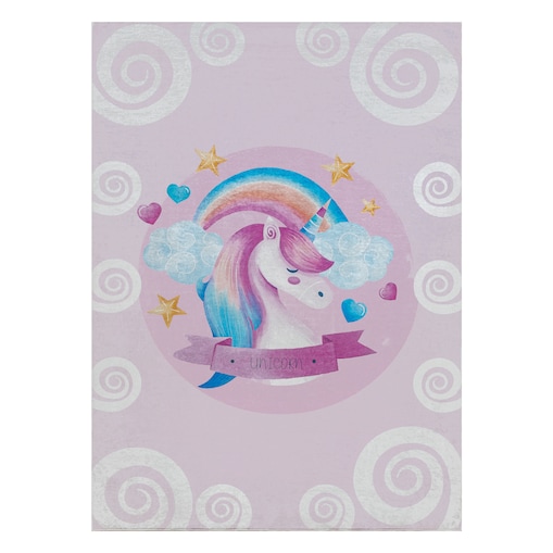 Dywan do prania BAMBINO 2533 Jednorożec, 160x220 cm