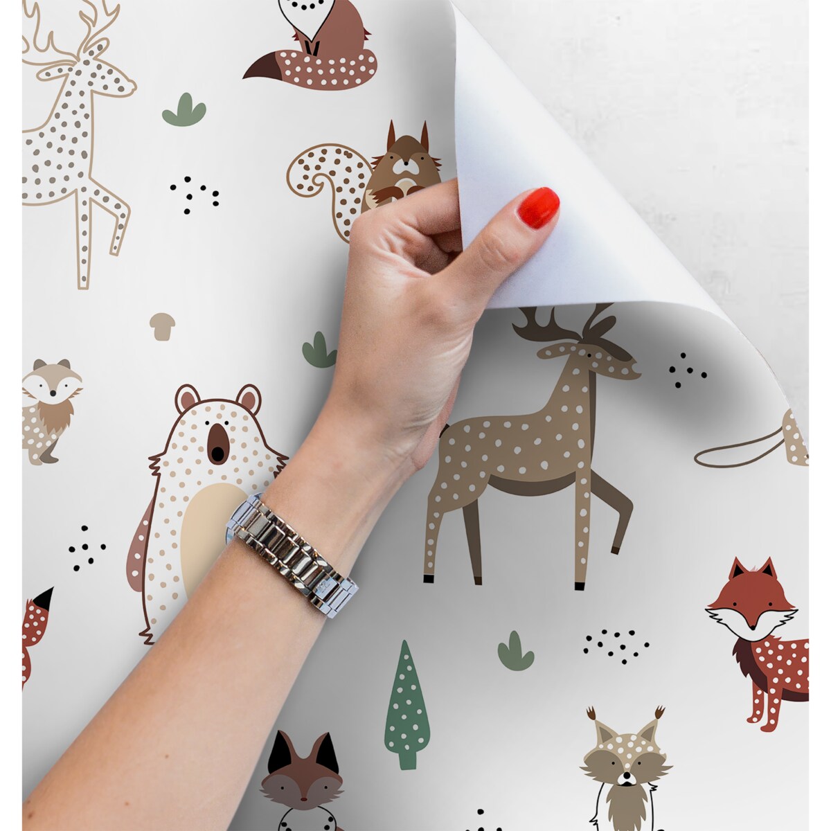 Tapeta Leśne zwierzątka, 416x254cm