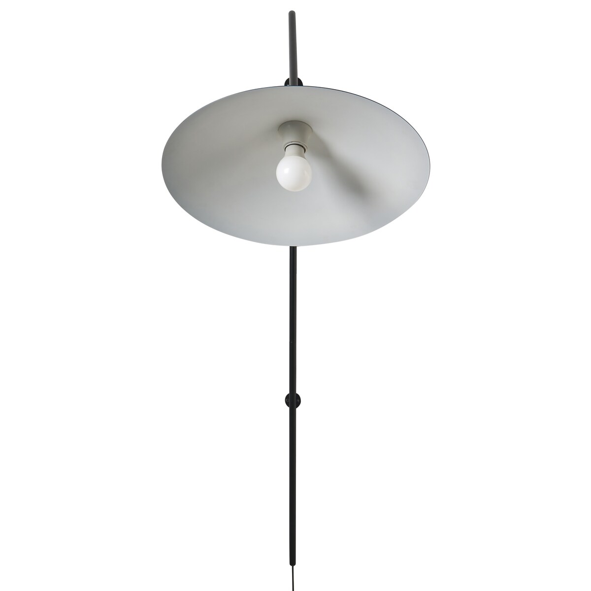Lampa ścienna NENTON Czarny Metal