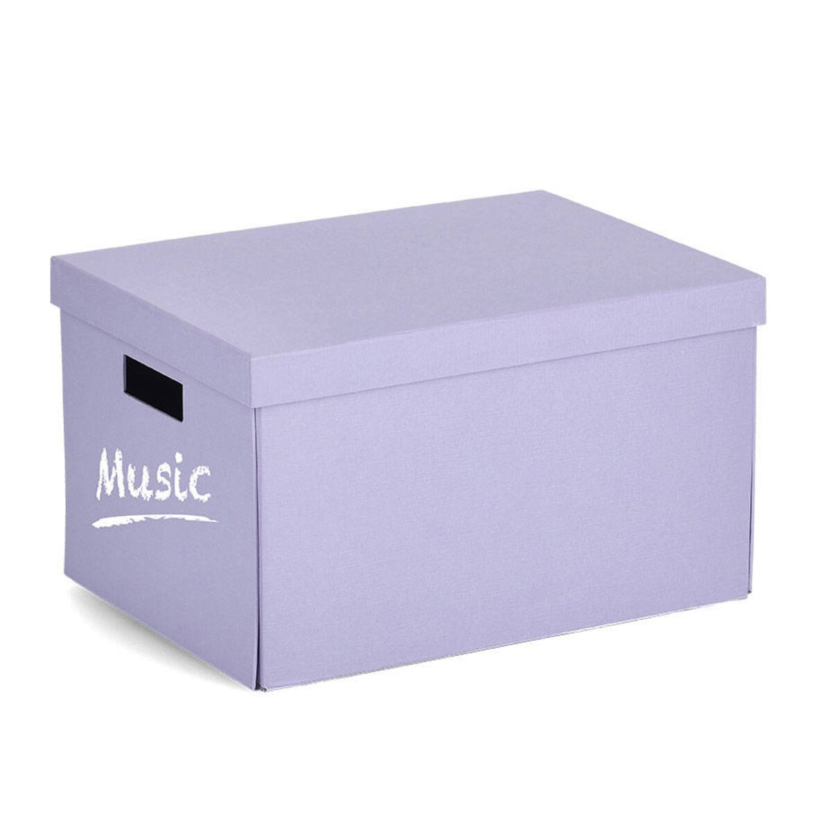 Pojemnik do przechowywania z pokrywką, karton z recyklingu, 25 x 35 x 20 cm