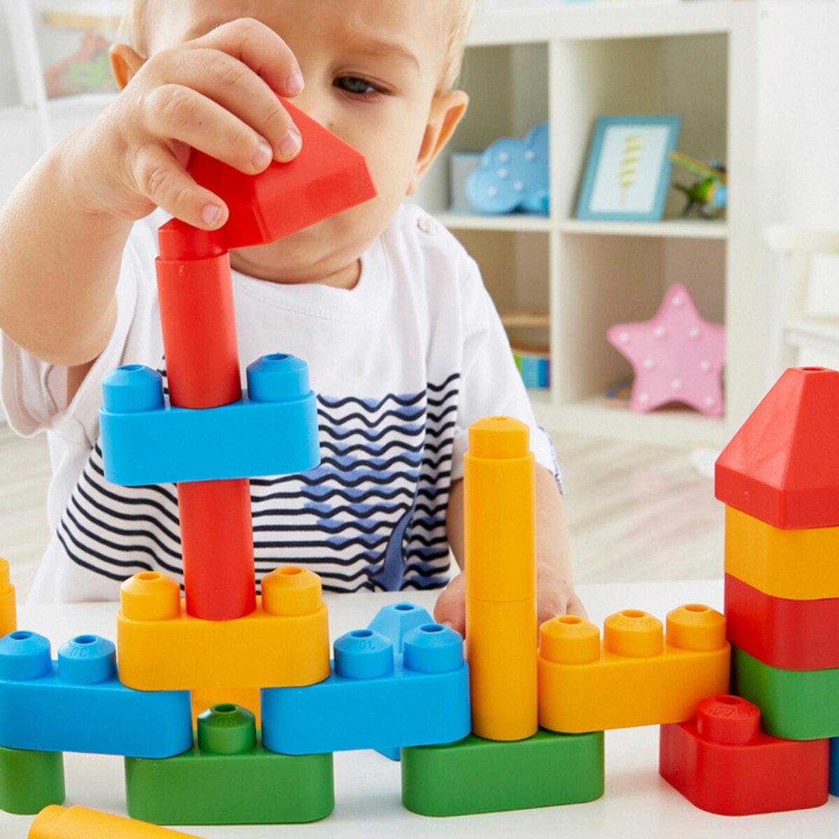 Miękkie Klocki Konstrukcyjne Zestaw Startowy Małego Architekta 30 el. 18m+ PolyM