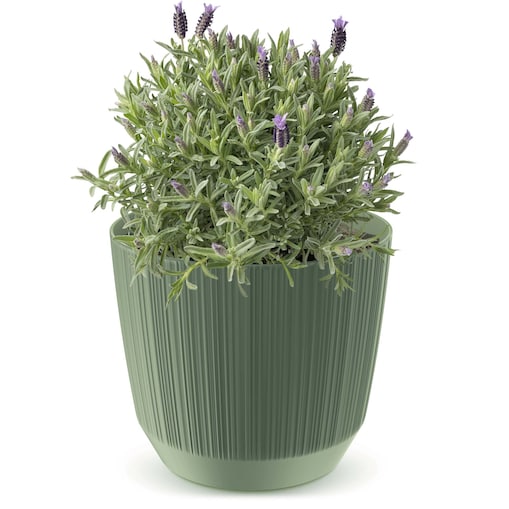 Doniczka Osłonka Domowa 19,5 Cm Ryfo Na Stół Parapet Do Domu Zielona