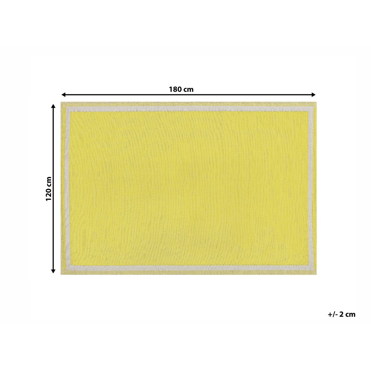 Dywan zewnętrzny 120 x 180 cm żółty ETAWAH