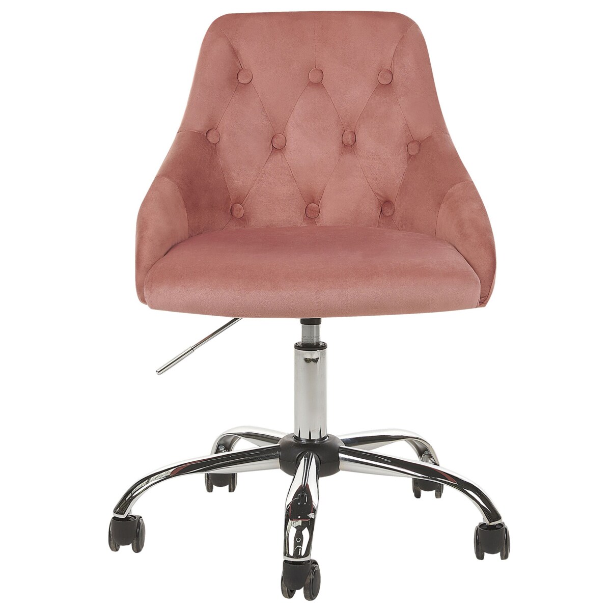 Krzesło obrotowe Obrotowy PARRISH Welur Pastelowy róż