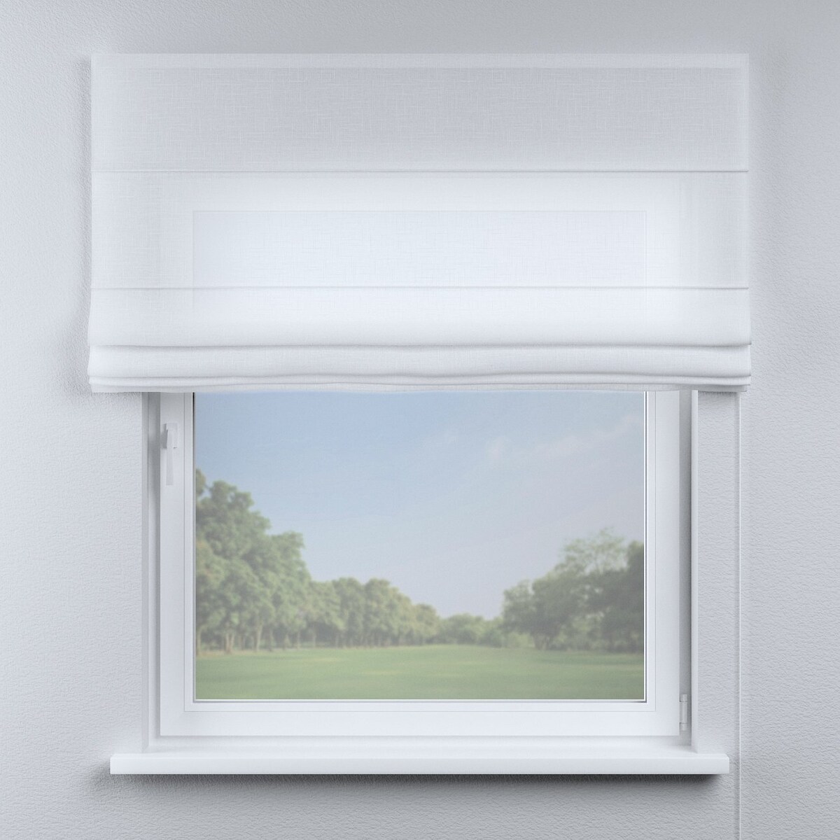 Roleta rzymska Capri 100x170 prześwitująca, biała