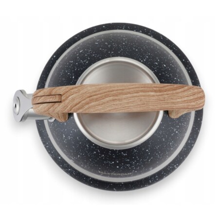 Duży Czarny Marmurkowy Czajnik Z Gwizdkiem Stalowy 3L Na Indukcję Gaz