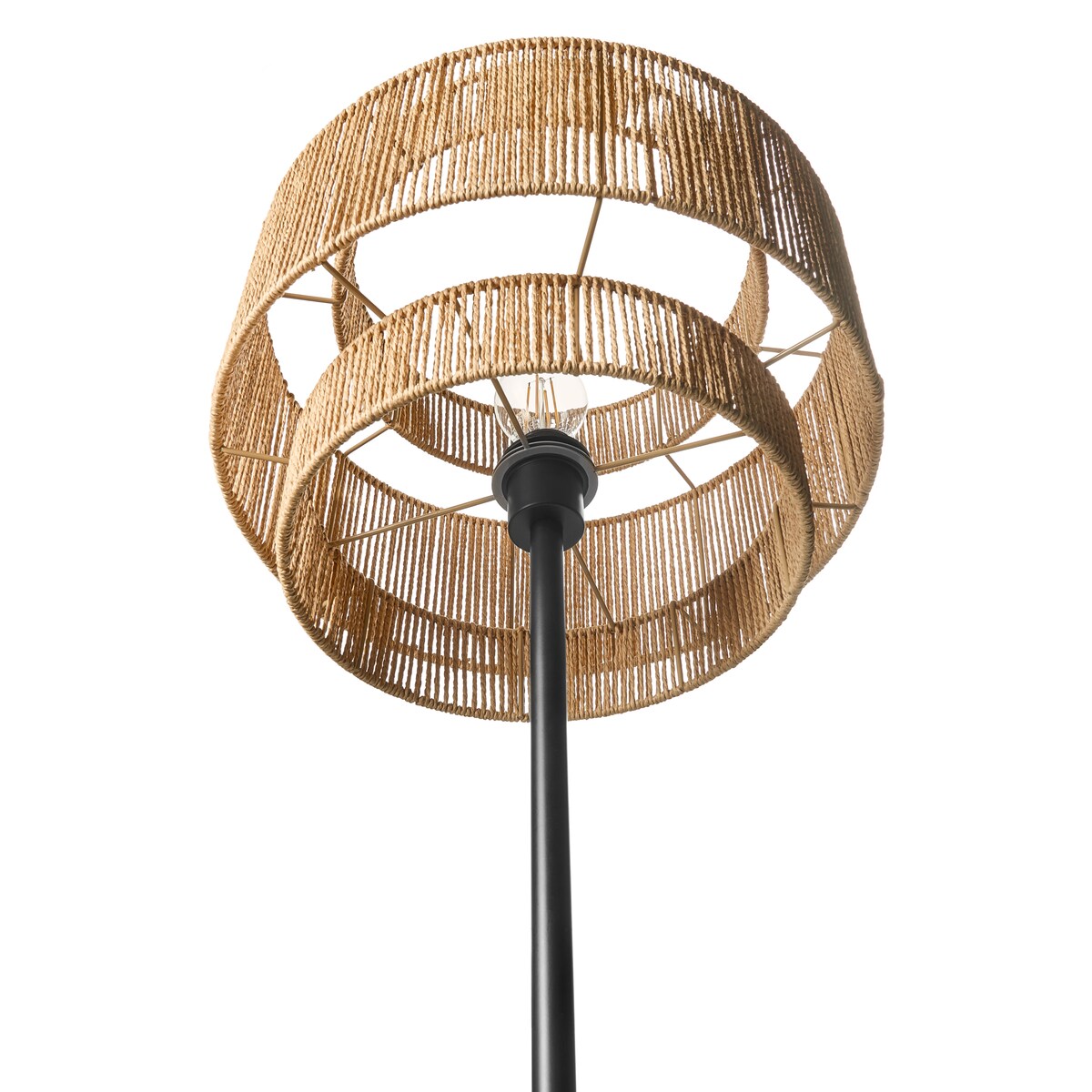 Lampa podłogowa WOKIRO Papierowy sznurek Naturalny