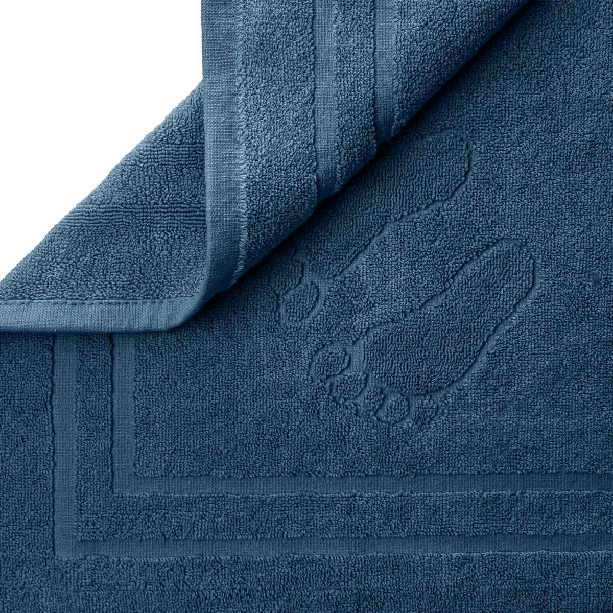 Dywan Bawełniany Dywanik Łazienkowy 50 x 70 granatowy mondo 650 g/m2 Bawełna