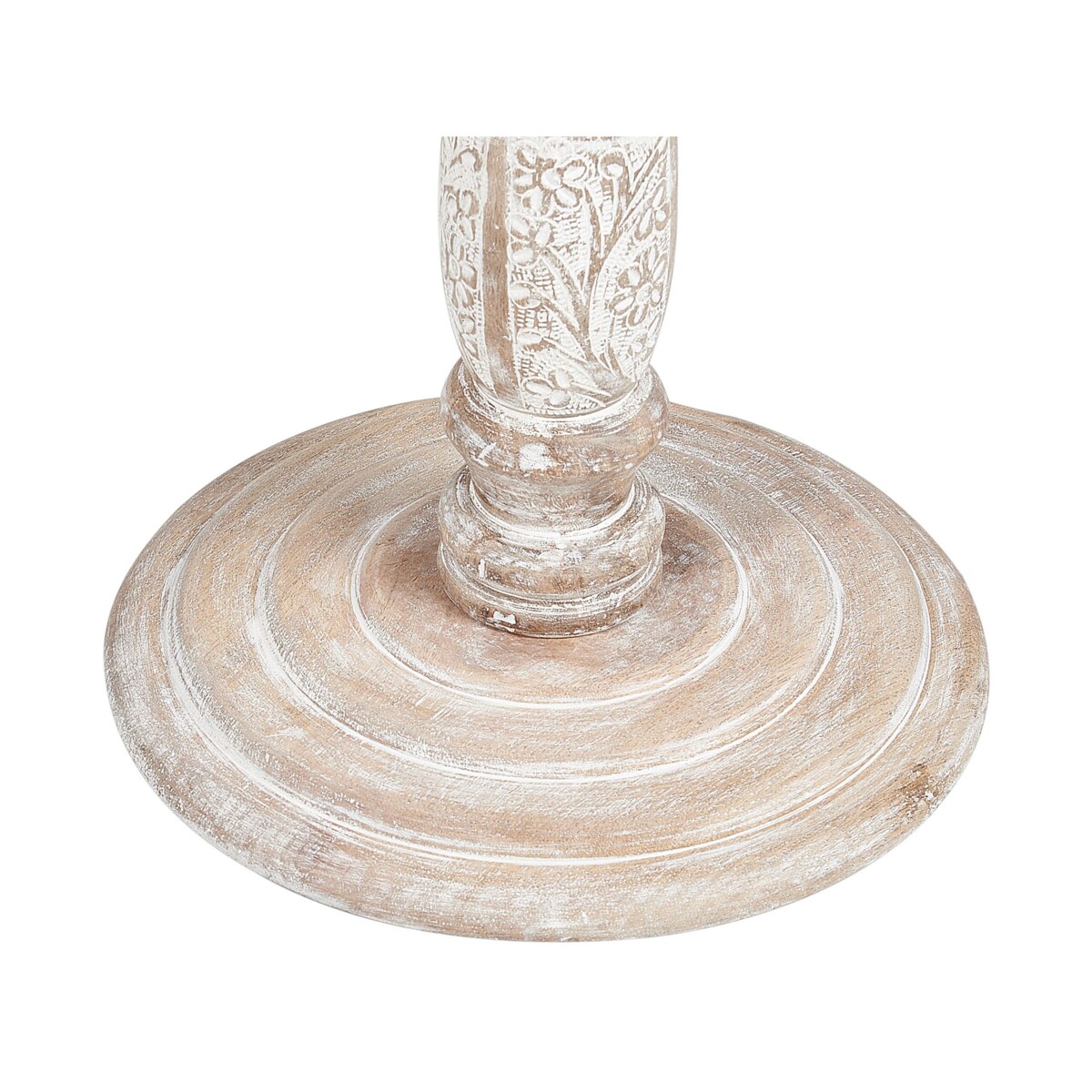 Stolik pomocniczy drewno mango złamana biel JAMBIA