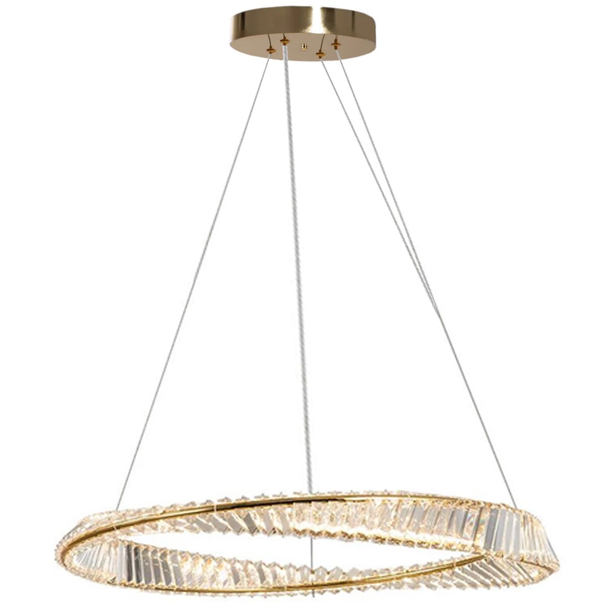 Lampa Sufitowa Wisząca App1064-1Cp Led Złoty, Metal