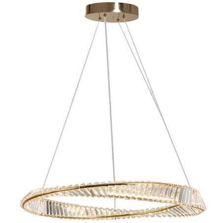 Lampa Sufitowa Wisząca App1064-1Cp Led Złoty, Metal